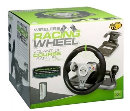 Руль беспроводной гоночный (Wireless Racing Wheel Madcatz) (Xbox 360) 